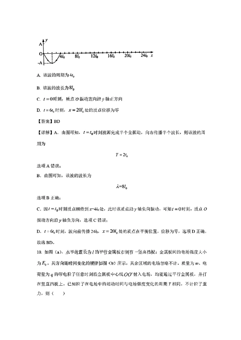 (贵州省)九省联考-物理解析版_九省联考更新中_贵州（物化生政史地）_九省联考物理（贵州）（含答案）