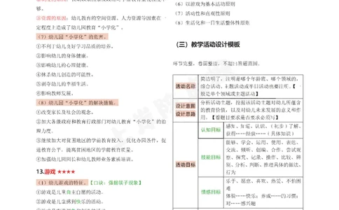 幼儿园科二五页纸_4-教培资料-26年最新资料-同步更新_科一科二电子资料合集中小幼（笔记真题知识点汇总等）文件多，按需保存_各机构笔记合集（中小幼）推荐