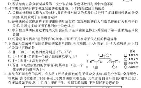 25年11月五校联盟-生物_251122安徽省五校联盟2026届高三年级11月第一次五校联考（全科）