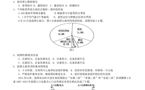 福建省2017年中考地理真题试题（含答案）_中考真题_9.地理中考真题2015-2024年_2017年全国中考地理74份