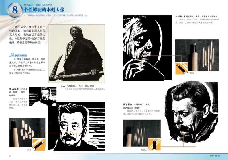 岭南版8年级美术下册高清教材_4-教培资料-26年最新资料-同步更新_初中高中教资_03科三专项（进去保存报考的学科即可）_02科三专项（笔记真题思维导图教学设计版本二）