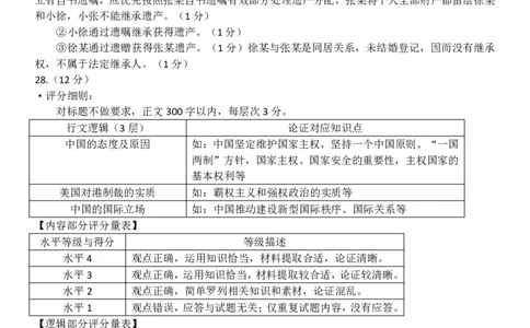 政治答案｜2506新力量联盟期末联考_2025年6月_250626浙江省温州市新力量2024-2025学年高二下学期6月期末（全科）_浙江省温州市新力量联盟2024-2025学年高二下学期6月期末政治