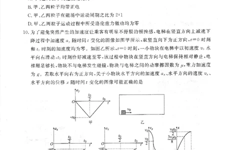 湛江调研考物理试题_251104广东省湛江市2026届高三普通高考10月调研测试（全科）_广东省湛江市2026届高三普通高考10月调研测试物理试题+答案