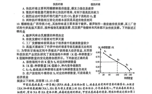 浙江省舟山市2024-2025学年高二下学期6月期末生物_2025年6月_250630浙江省舟山市2024-2025学年高二下学期6月期末考试（全科）_浙江省舟山市2024-2025学年高二下学期6月期末生物