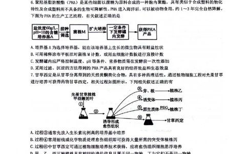 四川省绵阳南山中学2024-2025学年高二下学期6月月考生物+答案_2025年6月_250628四川省绵阳南山中学2024-2025学年高二下学期6月月考（期末热身考试）（全）
