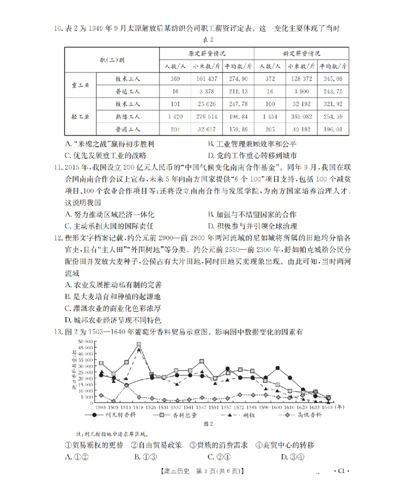 河北省2026届高三年级上学期期中考试（26-111C）历史_2025年12月_251210金太阳&middot;河北省2026届高三年级上学期期中考试（26-111C）（全科）
