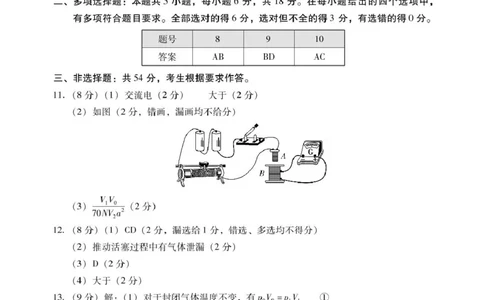 广东省汕尾市2024-2025学年高二下学期期末考试物理试题答案_2025年7月_250720广东省汕尾市2024-2025学年高二下学期期末教学质量监测