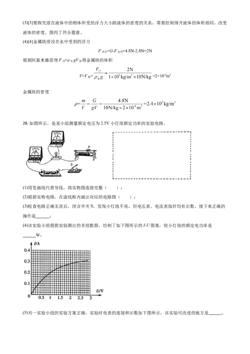 精品解析：2020年青海省中考物理试题（解析版）_中考真题_4.物理中考真题2015-2024年_2020中考物理真题110份_2020年中考真题精品解析物理（青海卷）精编word版