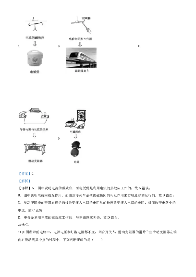 精品解析：2020年山东省德州市中考物理试题（解析版）_中考真题_4.物理中考真题2015-2024年_2020中考物理真题110份_2020年中考真题精品解析物理（山东德州卷）精编word版