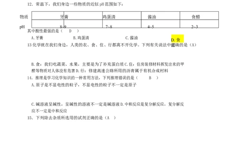 湖南省长沙市2019年中考化学真题试题（含解析）_中考真题_5.化学中考真题2015-2024年_2019中考真题卷（140份）