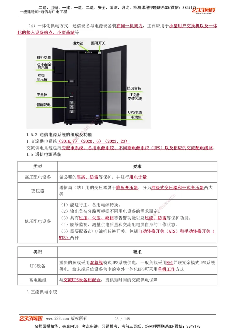 1-12_2026年一级建造师_2026年一建通信_2025年一建通信SVIP_04-冲刺串讲✿考点强化✿小灶集训_02-通信《高频考点班》杨鹏233推荐