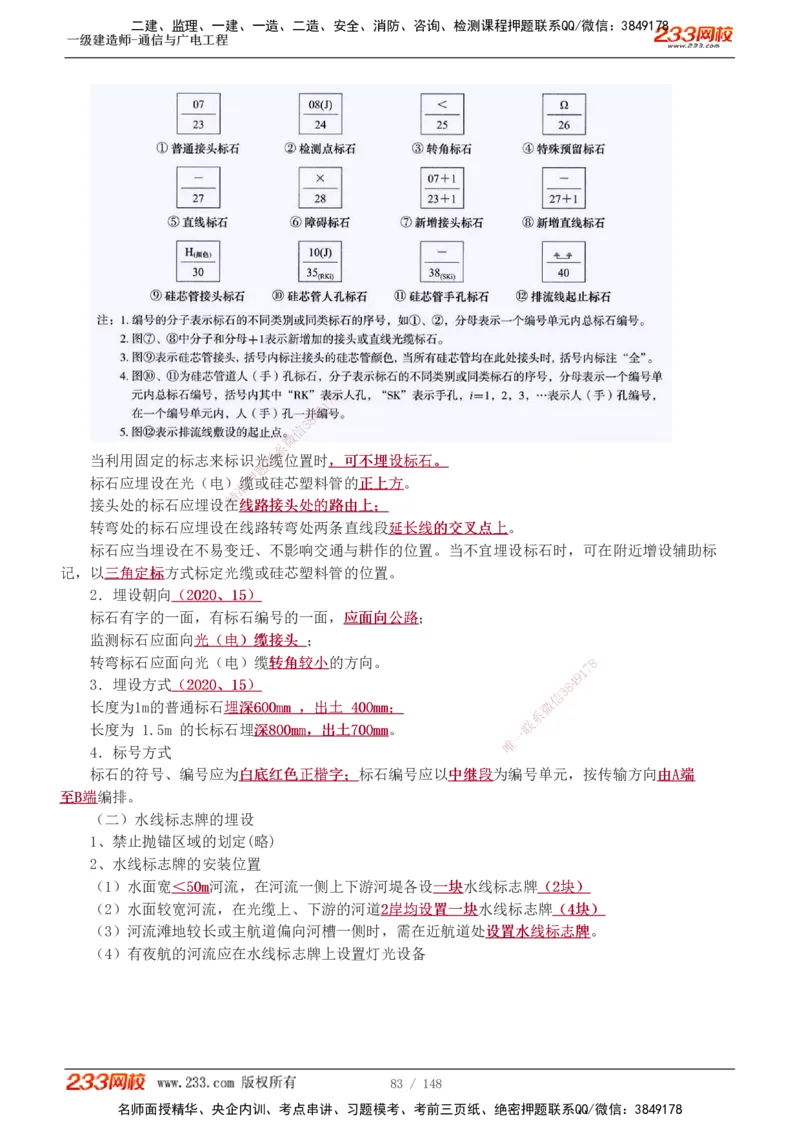 1-12_2026年一级建造师_2026年一建通信_2025年一建通信SVIP_04-冲刺串讲✿考点强化✿小灶集训_02-通信《高频考点班》杨鹏233推荐