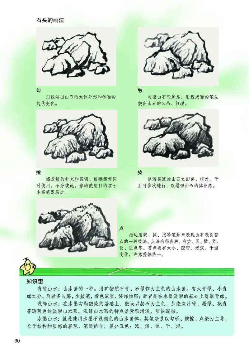 桂美版8年级美术下册高清教材_4-教培资料-26年最新资料-同步更新_初中高中教资_03科三专项（进去保存报考的学科即可）_02科三专项（笔记真题思维导图教学设计版本二）