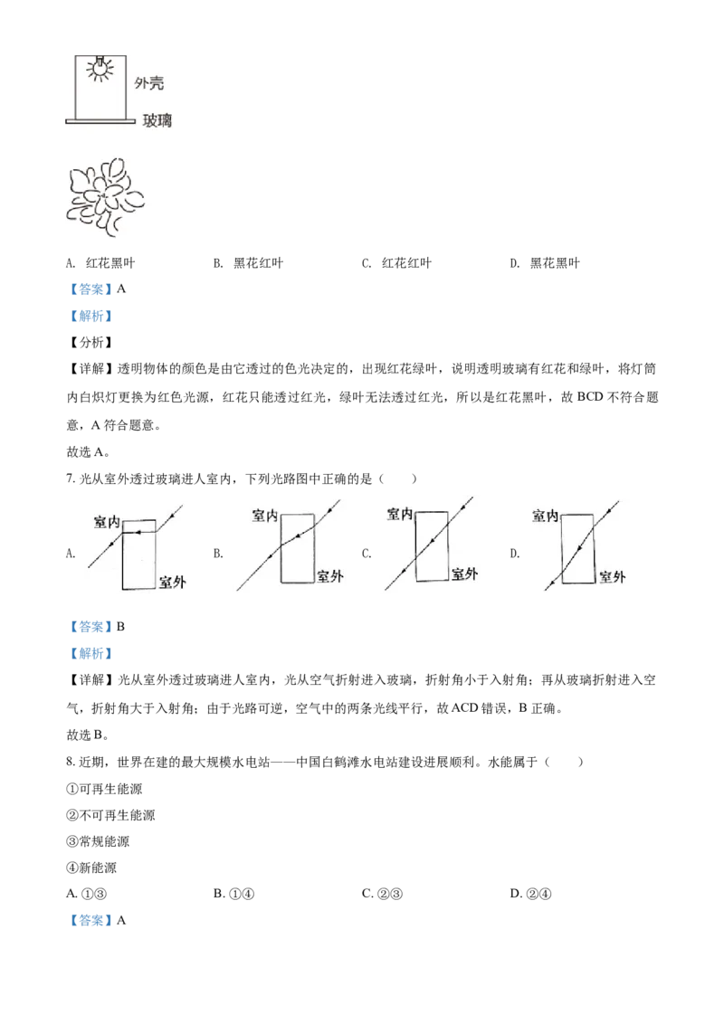 精品解析：2021年江苏省常州市中考物理试题（解析版）_中考真题_4.物理中考真题2015-2024年_地区卷_江苏省_江苏常州中考物理08-22