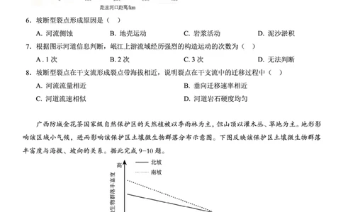 地理试题_2025年12月_251212安徽合肥一中2026届高三12月份教学质量测评（全科）_合肥一中12月份教学质量测评地理