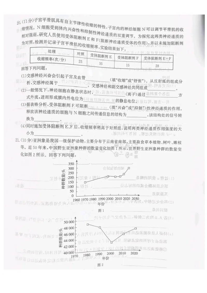 河北省省级联测2024-2025学年高二下学期6月期末考试生物（含答案）_2025年6月_250620河北省省级联测2024-2025学年高二下学期6月期末考试（全科）