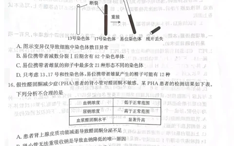 河北省省级联测2024-2025学年高二下学期6月期末考试生物（含答案）_2025年6月_250620河北省省级联测2024-2025学年高二下学期6月期末考试（全科）