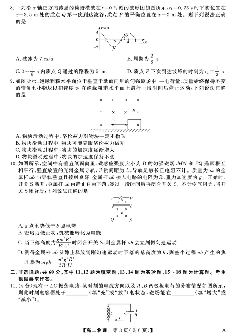 25029B-物理-A_2025年7月_250715福建省百校2024-2025学年高二下学期期末联考（全科）