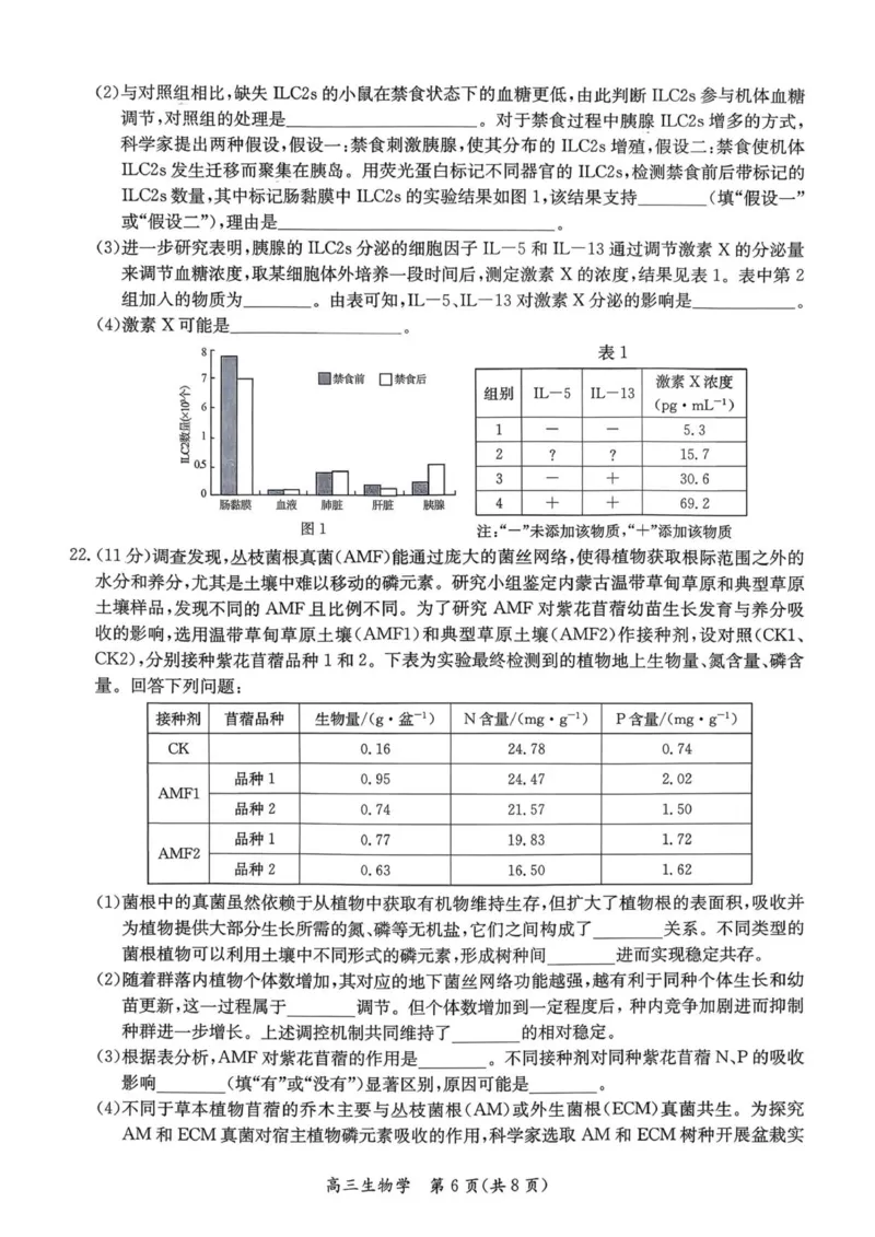 1_26届基地学校第一次大联考生物试卷_2025年12月_251229江苏省新高考基地学校2026届高三上学期第一次大联考（全科）