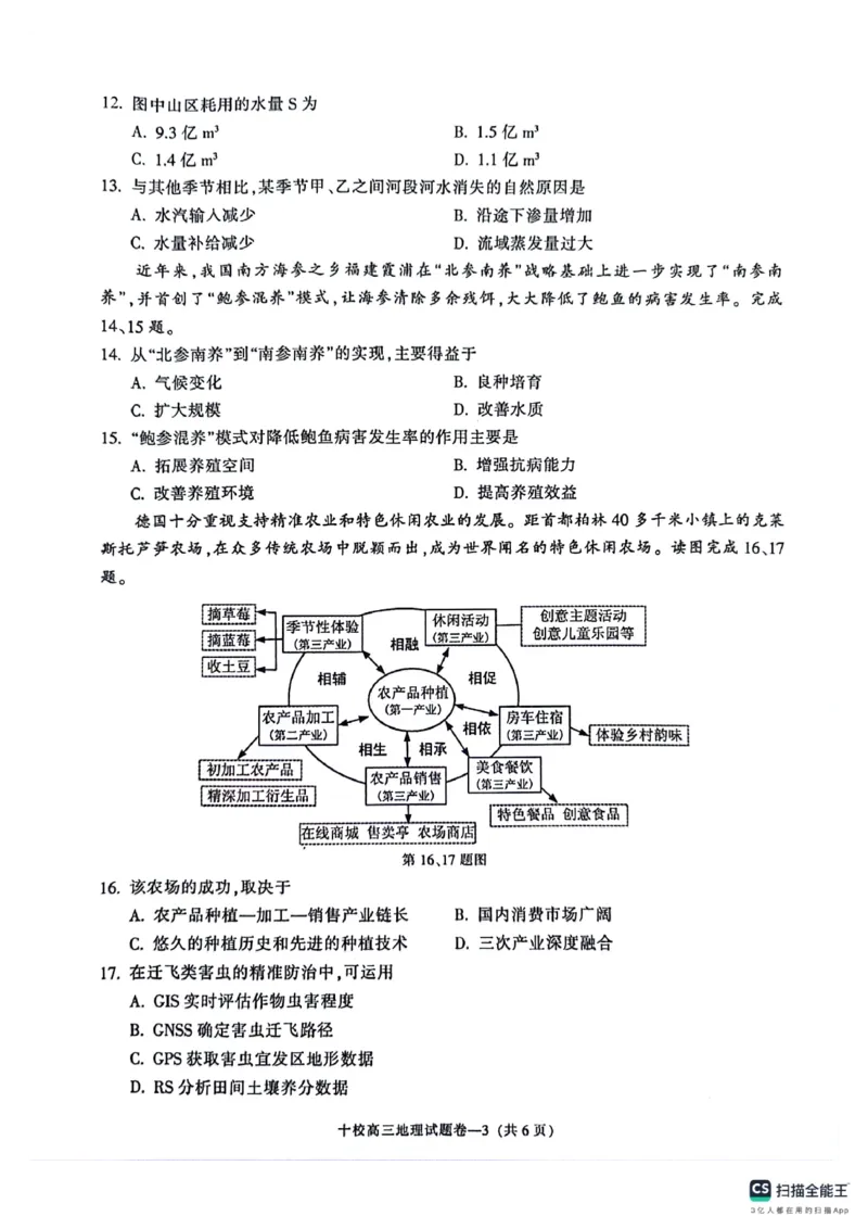 浙江省金华市十校2025-2026学年高三上学期11月模拟考试地理试题（含答案）_251107浙江省金华市十校2025-2026学年高三上学期11月模拟考试（全科）