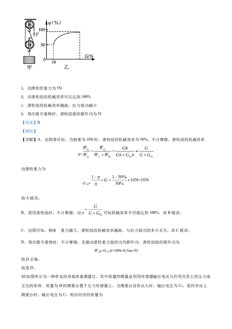 精品解析：2020年湖北省咸宁市中考物理试题（解析版）_中考真题_4.物理中考真题2015-2024年_2020中考物理真题110份_2020年中考真题精品解析物理（湖北咸宁卷）精编word版