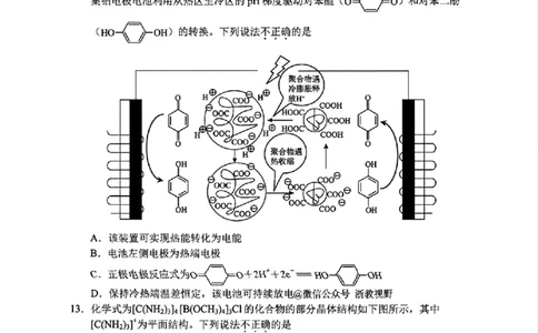 化学试题｜26届嘉兴一模_2025年12月_251206浙江省嘉兴市2025年12月高三教学测试（嘉兴一模）（全科）