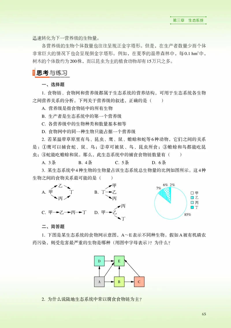浙科版生物选修2高清教材_4-教培资料-26年最新资料-同步更新_初中高中教资_03科三专项（进去保存报考的学科即可）_02科三专项（笔记真题思维导图教学设计版本二）