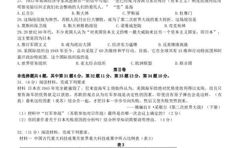福建省漳州市2019年中考历史真题试题_中考真题_6.历史中考真题2015-2024年_2019年全国中考历史170份