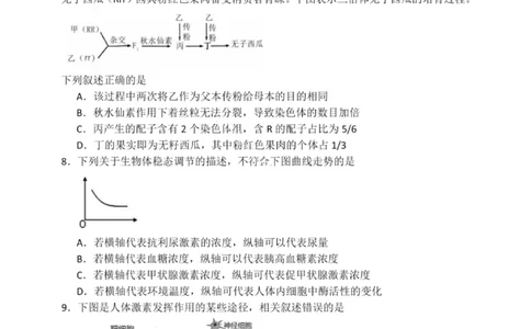 大连滨城高中联盟2025-2026学年度上学期高三期中Ⅱ考试生物_2025年12月_251205大连滨城高中联盟2025-2026学年度上学期高三期中Ⅱ考试（全科）