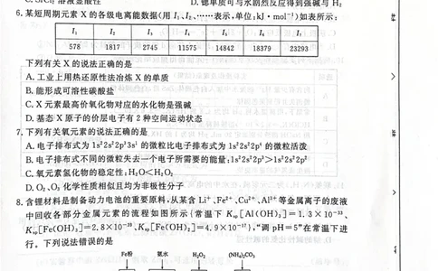 河北省2026届高三上学期12月期中化学试题_2025年12月_251203河北省2025-2026学年高三上学期12月期中联考_河北省2025-2026学年高三上学期12月期中联考化学试题（含答案）