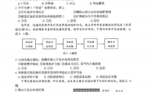 地理卷-2506台州高二期末_2025年6月_250628浙江台州市2024-2025学年高二下学期6月期末（全科）