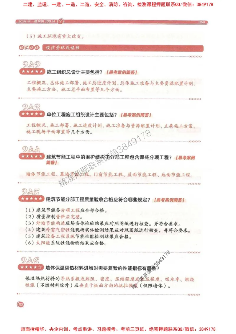 2025一建建筑-必背300问新教材_2026年一级建造师_2026年一建建筑_2025年一建建筑SVIP_01-精华文档✿电子教材✿历年真题_22-建筑《必背300问》SMR推荐