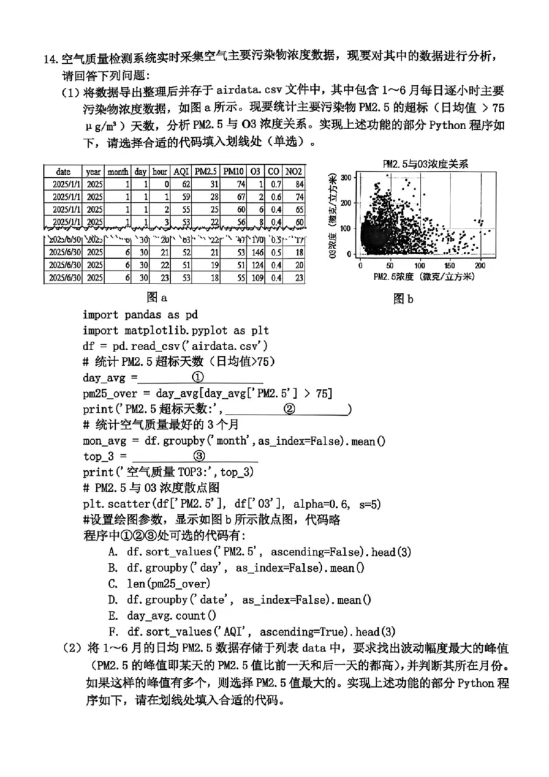 技术试题｜26届嘉兴一模_2025年12月_251206浙江省嘉兴市2025年12月高三教学测试（嘉兴一模）（全科）