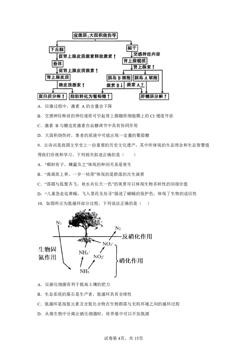 生物+答案江苏省南京市秦淮区南京市中华中学2025-2026学年高三上学期10月月考生物试题-A4答案卷尾_251104江苏省南京市中华中学2025-2026学年高三上学期10月月考（全科）