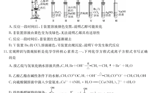 5466B化学（8页）_2025年7月_250705广东省清远市2024-2025学年第二学期高二期末教学质检（金太阳5466B）（全科）_化学