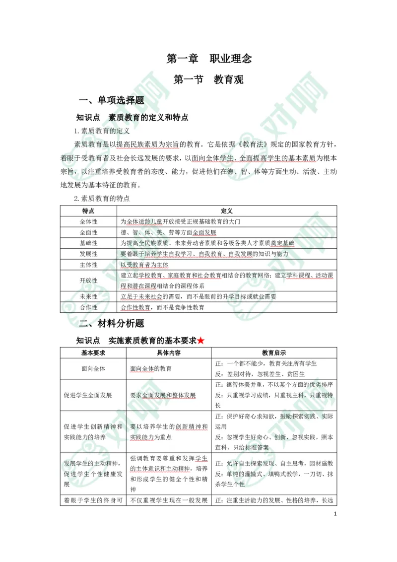 幼儿园综合素质考前必备知识点清单_4-教培资料-26年最新资料-同步更新_科一科二电子资料合集中小幼（笔记真题知识点汇总等）文件多，按需保存_高频考点专项