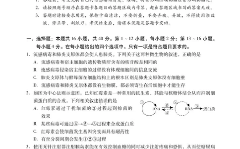 广东省揭阳市2024-2025学年高二下学期期末教学质量测试生物试卷（含答案）_2025年7月_250711广东省揭阳市2024-2025学年高二下学期期末教学质量测试（全科）
