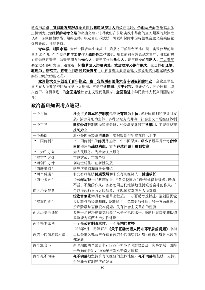 政治理论知识_26吉林考备考资料包_06政治理论考点手册、刷题冲刺