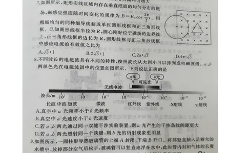 湖北省黄冈市2024-2025学年高二下学期期末质量监测物理试卷（图片版，含解析）_2025年7月_250704湖北省黄冈市2024-2025学年高二下学期期末质量监测（全科）