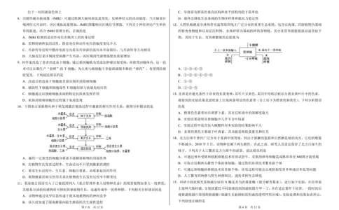 山东省日照第一中学2025-2026学年高三上学期12月学术标准能力测试（TDA）生物试题_2025年12月_251229中学生标准学术能力（TDA）诊断性测试2025-2026学年高三上学期12月测试（全科）