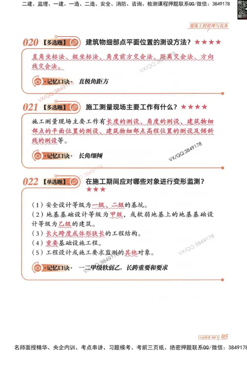 2025一建建筑-口诀秒背300句_2026年一级建造师_2026年一建建筑_2025年一建建筑SVIP_05-考前密训✿央企特训✿机构普押_02-建筑《口诀秒背300句》SMR推荐