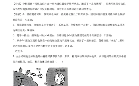 精品解析：江苏省新高考基地学校2023-2024学年高三12月月考生物试题（解析版）_2024届江苏省新高考基地学校高三上学期第三次大联考