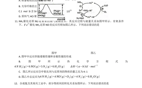 化学_251106九师联盟2025-2026学年高三上学期11月第三次质量检测（期中）考试_河南省九师联盟2025-2026学年高三上学期11月第三次质量检测（期中）考试化学试题（含答案）