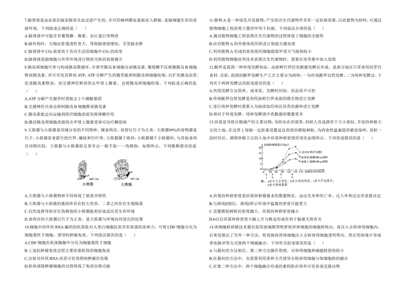 2025届高考生物学热点核心卷新高考卷一_2025年6月_2506022025届高考生物学热点核心卷新高考卷_2025届高考生物学热点核心卷新高考卷一（含解析）