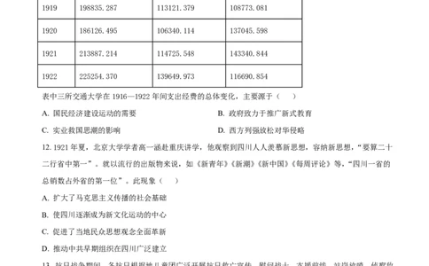 资阳市高中2023级第一次诊断性考试历史_251115四川省资阳市高中2023级第一次诊断性考试（资阳一诊）（全科）