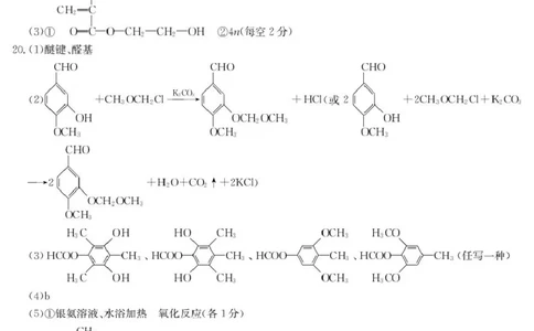 广东清远2024-2025学年高二下学期期末质检化学答案_2025年6月_250629广东省清远市2024-2025学年高二下学期6月期末考试（全科）_清远市2024-2025学年高二下学期6月期末考试化学