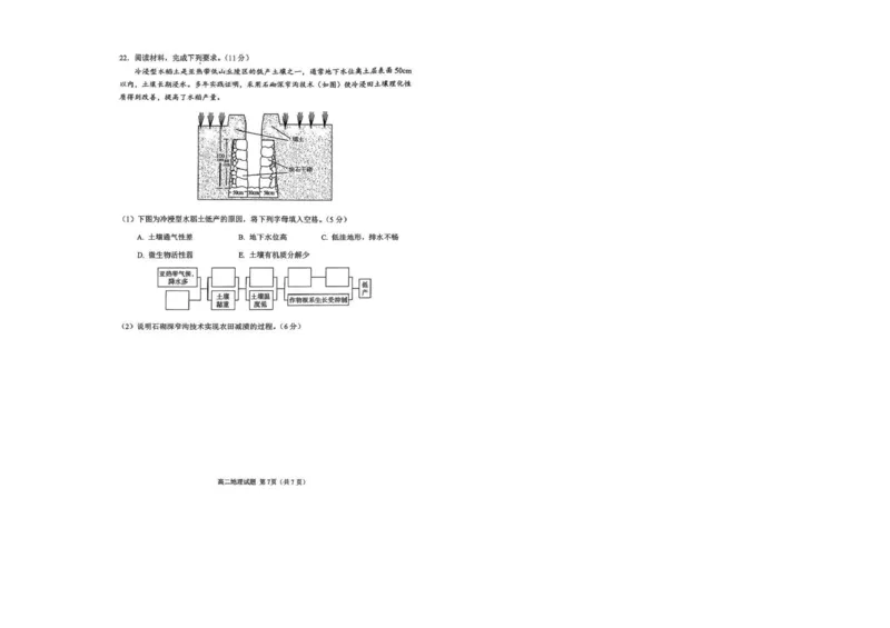 山东省日照市多校2024-2025学年高二下学期期末校际联合考试地理试题（含答案）_2025年7月_250729山东省日照市2024-2025学年高二下学期期末校际联考