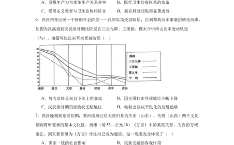 h_2025年6月_250630宁夏回族自治区石嘴山市第一中学2024-2025学年高二下学期6月月考试题（全科）_宁夏回族自治区石嘴山市第一中学2024-2025学年高二下学期6月月考历史试题