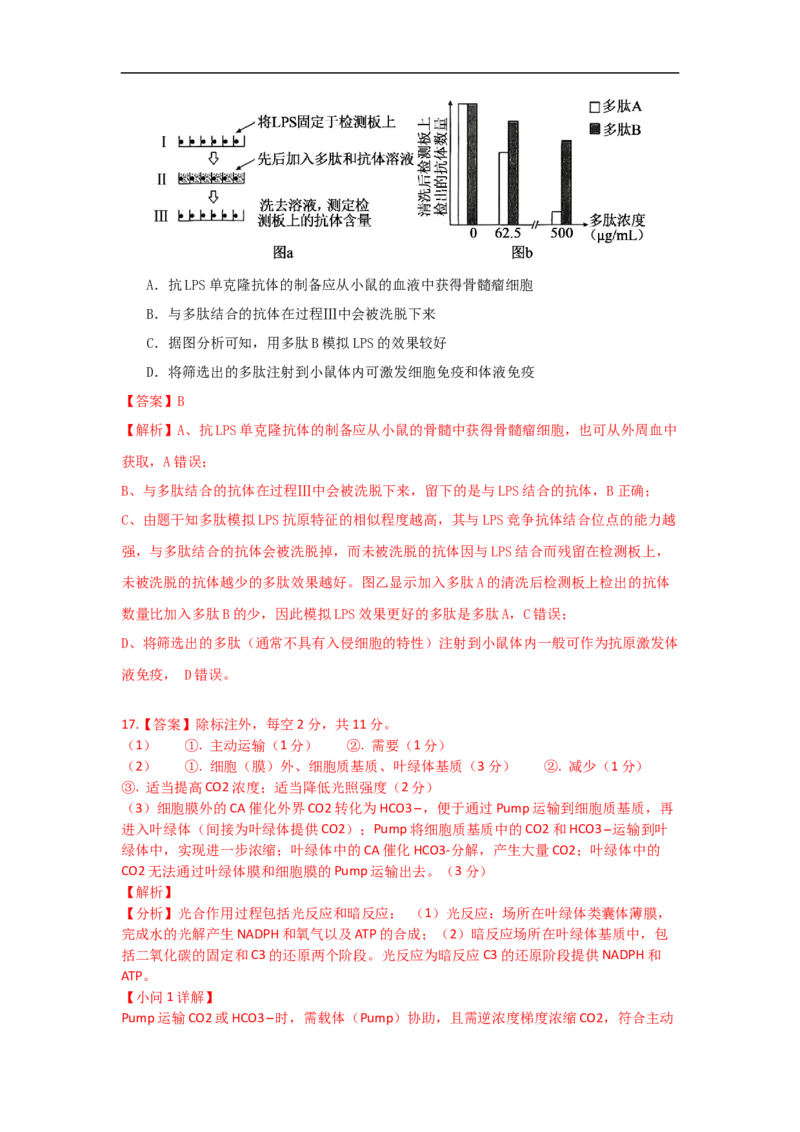 惠州市实验中学2026届高三生物12月阶段性检测（解析版）_2025年12月_251207广东省惠州市实验中学2025-2026学年高三上学期12月阶段性检测（全科）