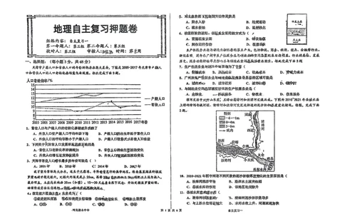 地理四轮冲刺终极押题卷_2025年6月_250605河北省衡水中学2025届高三6月押题密卷